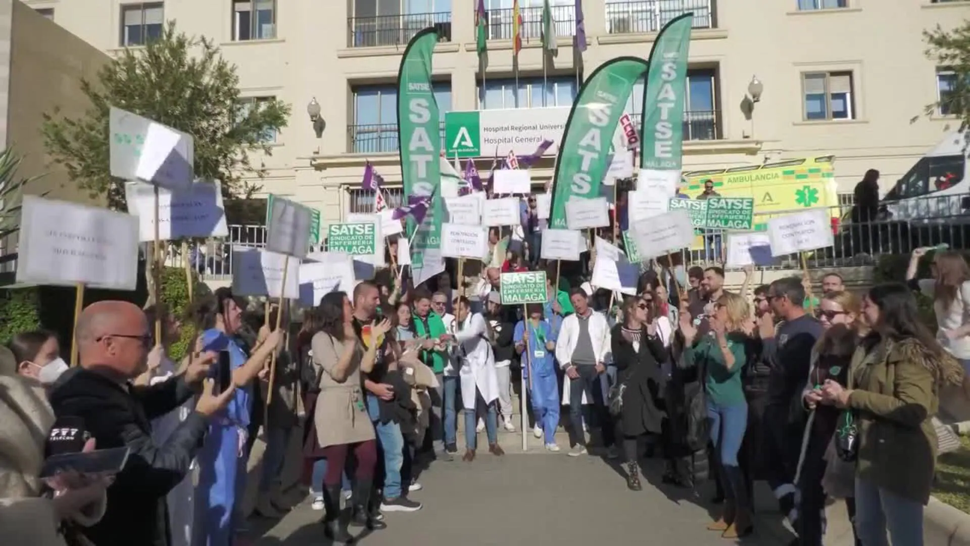 Satse Protesta En Toda Andalucía Para Exigir Al SAS Renovar A Más De 7. ...