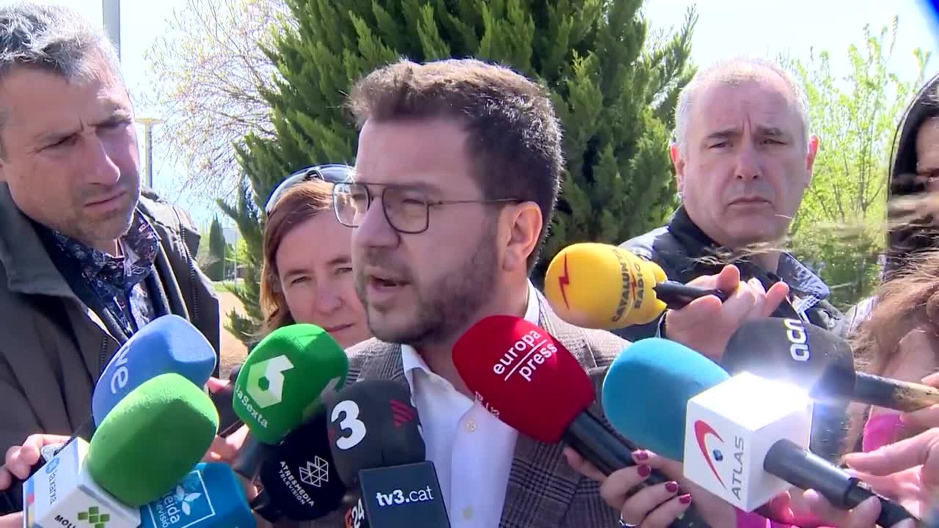 Aragonès lamenta la falta de propuestas del Gobierno Español ante su propuesta de referéndum