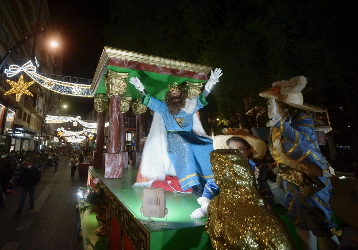Imagen de archivo de la cabalgata de 2024 en Murcia.