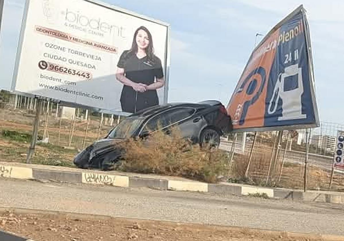 Estado del vehículo tras el accidente.