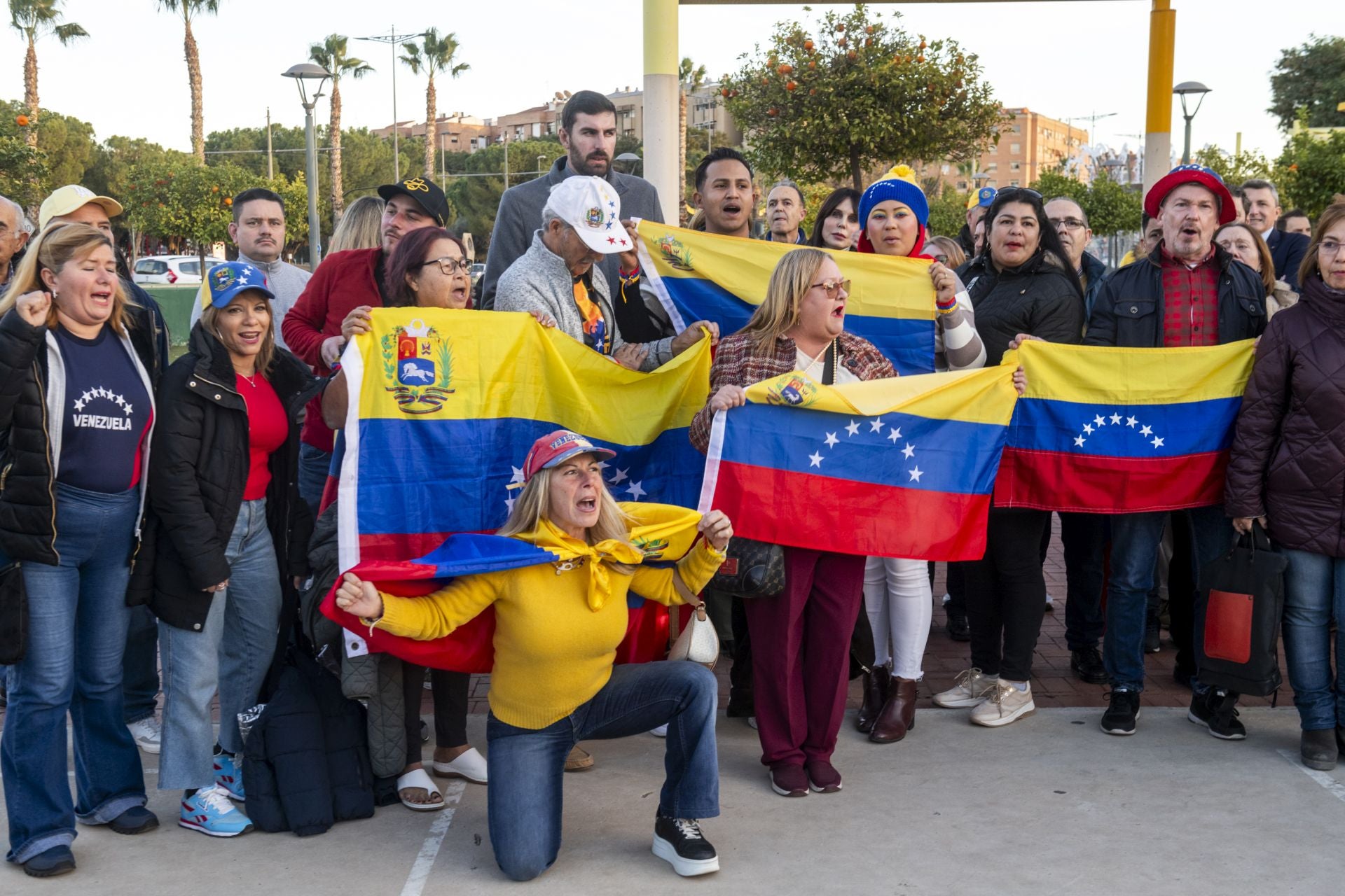 Venezolanos frente a Maduro en Murcia