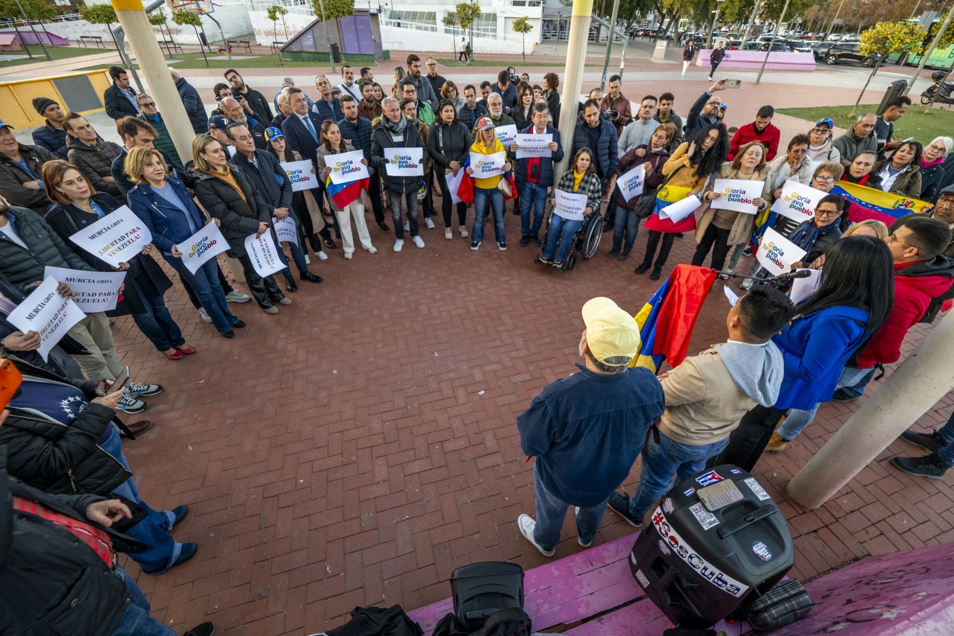 Venezolanos frente a Maduro en Murcia