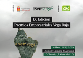 La gala de los Premios Empresariales Vega Baja tendrá lugar el 6 de febrero en Almoradí