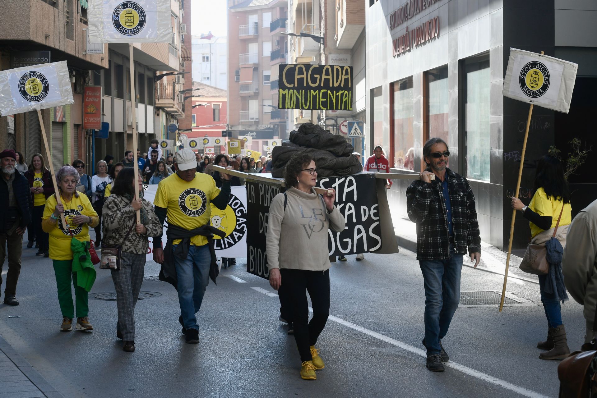 Manifestación en Molina de Segura contra la instalación de una planta de biogás, en imágenes