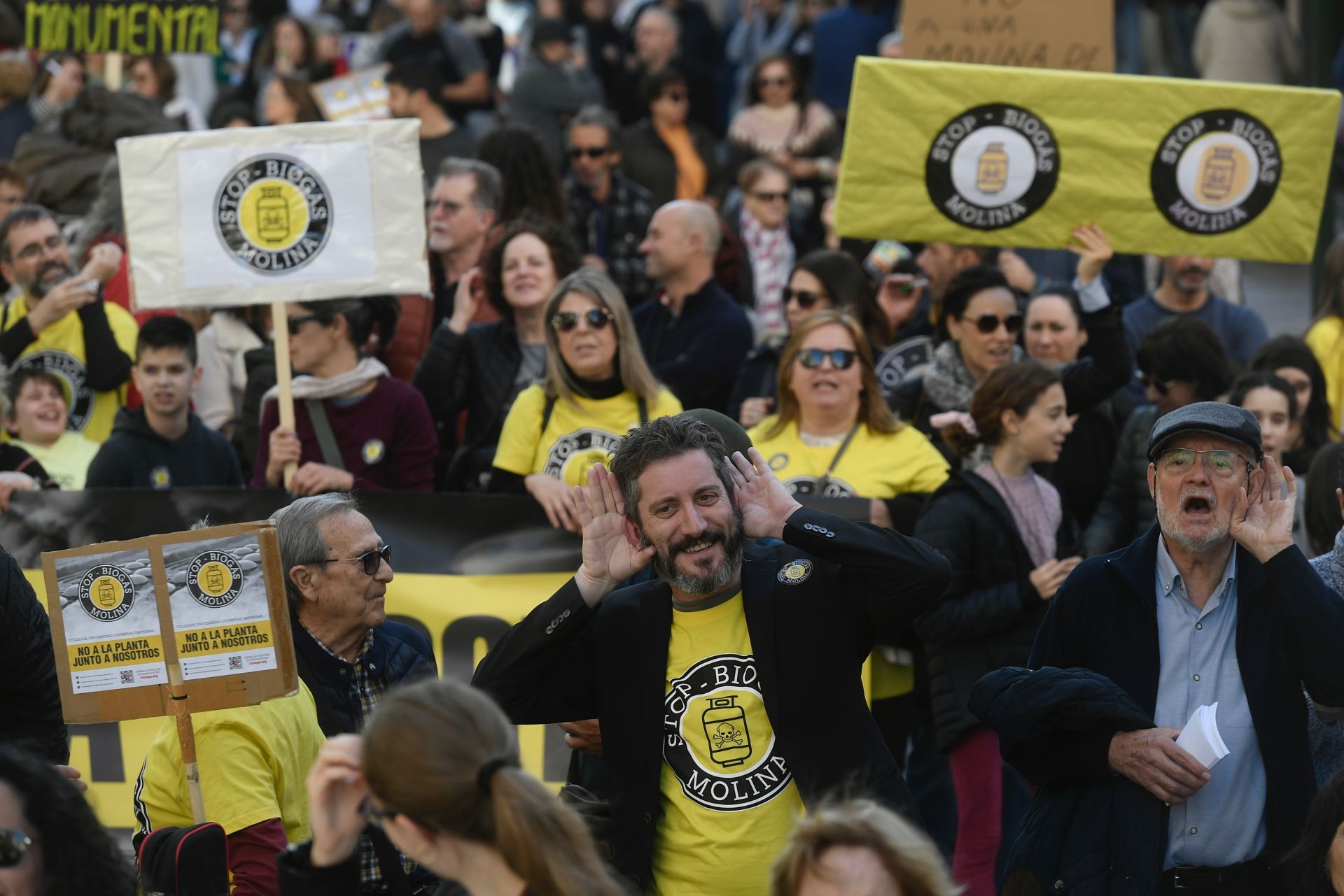 Manifestación en Molina de Segura contra la instalación de una planta de biogás, en imágenes