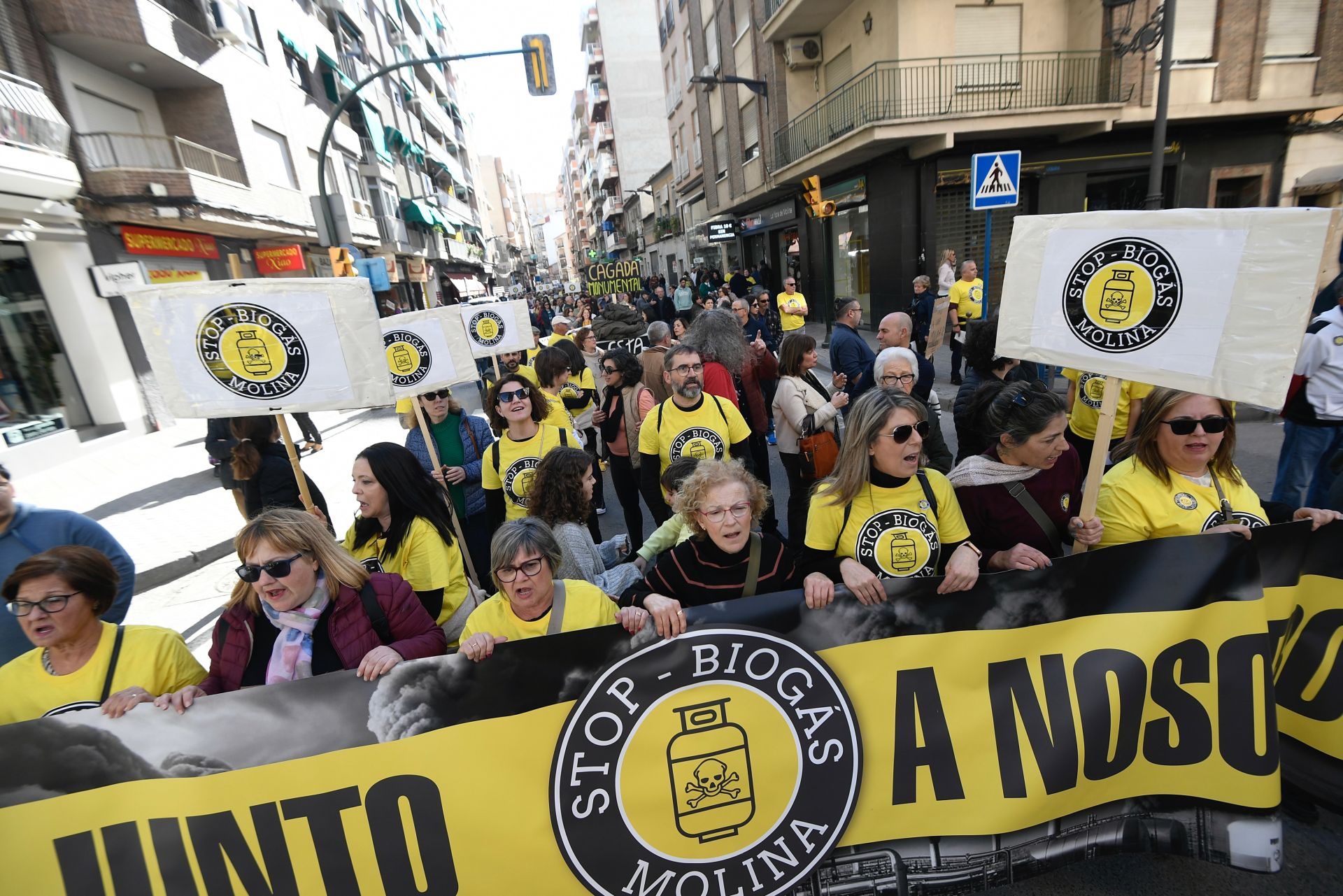 Manifestación en Molina de Segura contra la instalación de una planta de biogás, en imágenes