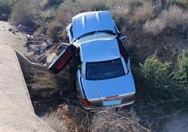 Estado del vehículo tras el accidente.