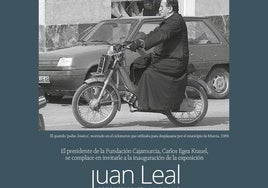 El cartel de la exposición de Juan Leal.