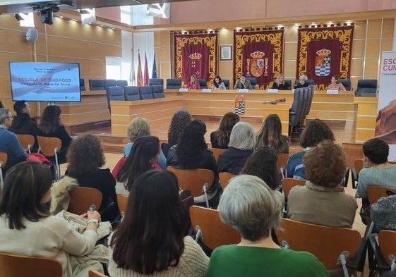 Asistentes a la presentación del programa, ayer.