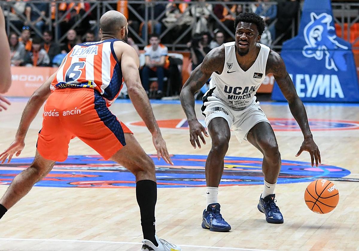 Dylan Ennis, en el partido frente al Leyma Coruña de este sábado.