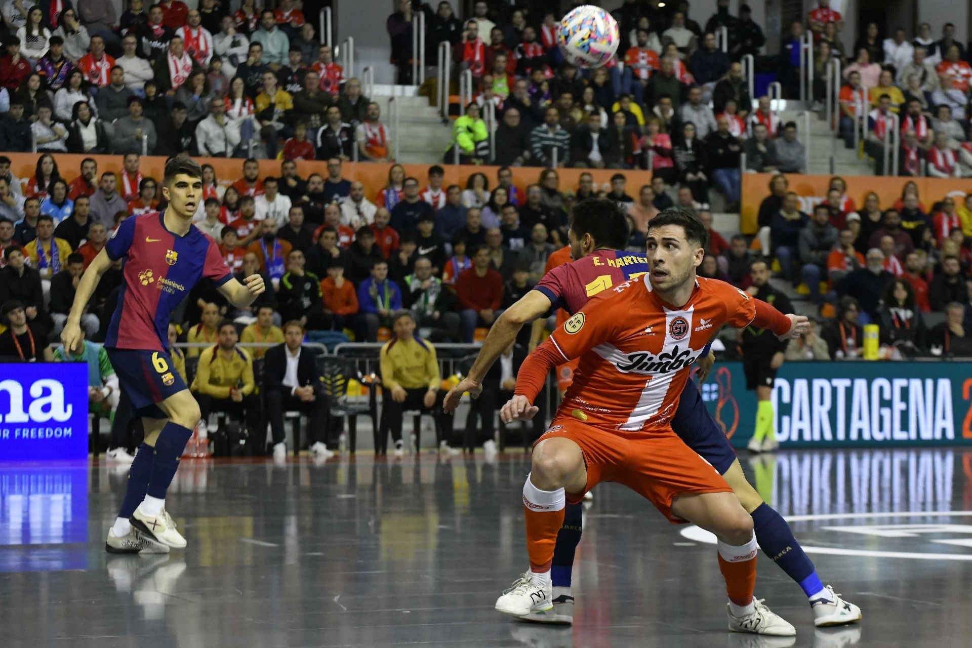 La victoria del Jimbee Cartagena frente al Barça, en imágenes