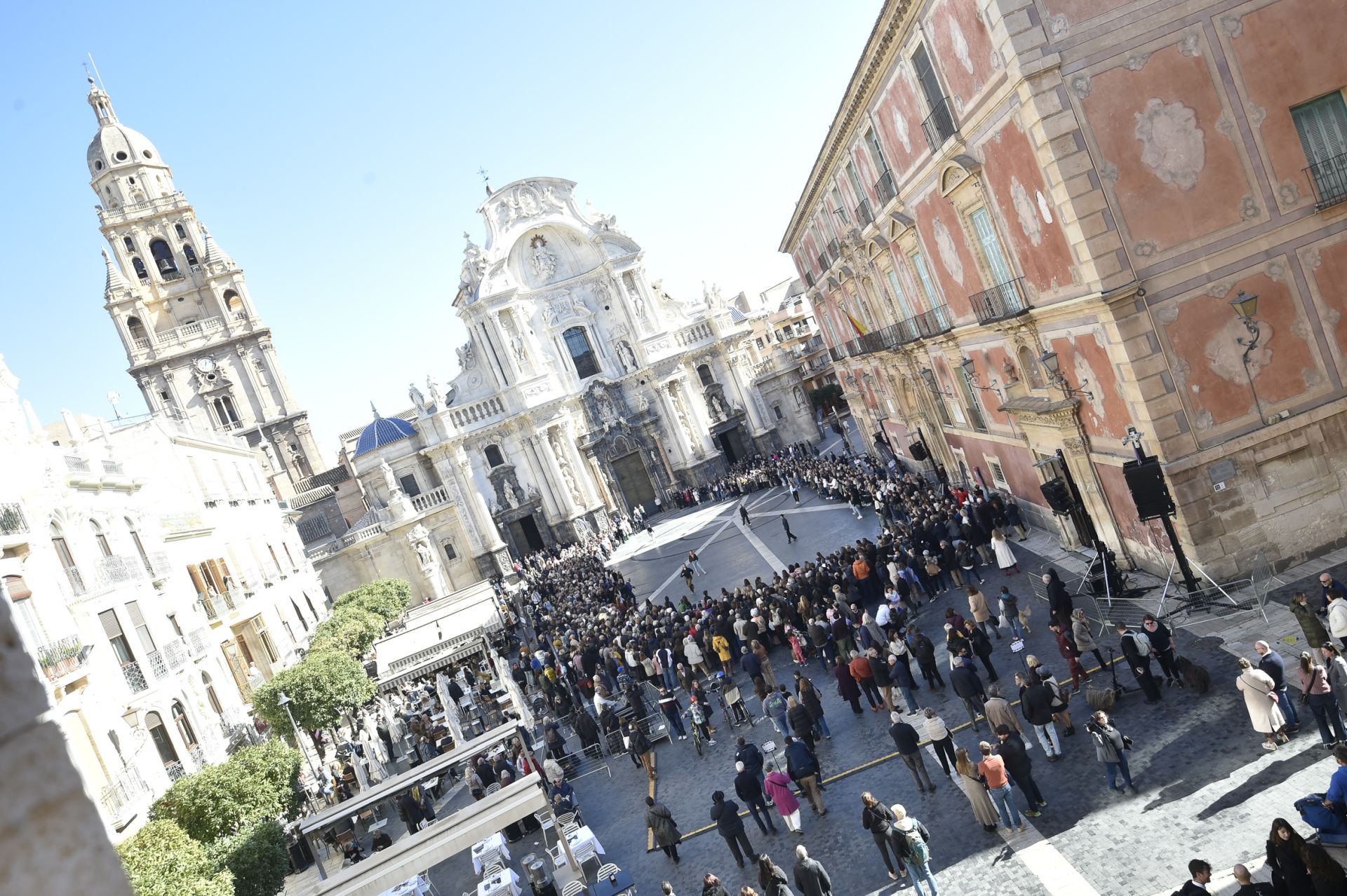 El encendido del pebetero del 1200 aniversario de Murcia y acto inaugural, en imágenes