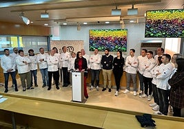 La presentación, este lunes, de la presencia de la la Región en Madrid Fusión.