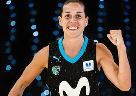 La jugadora murciana Isa Latorre, con los colores del Movistar Estudiantes.