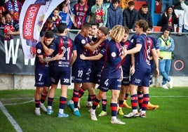 Los jugadores del Yeclano celebran un gol esta temporada.