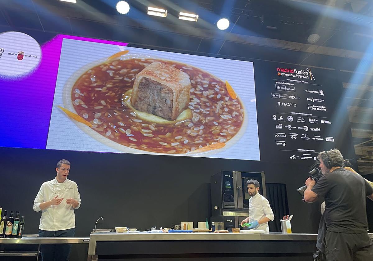 Imagen principal - Algunos de los platos elaborados por Alejandro Ibáñez.