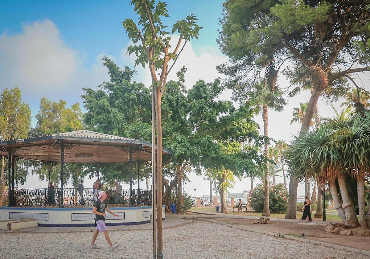El parque de Doña Sinforosa y su templete, en una imagen de archivo.