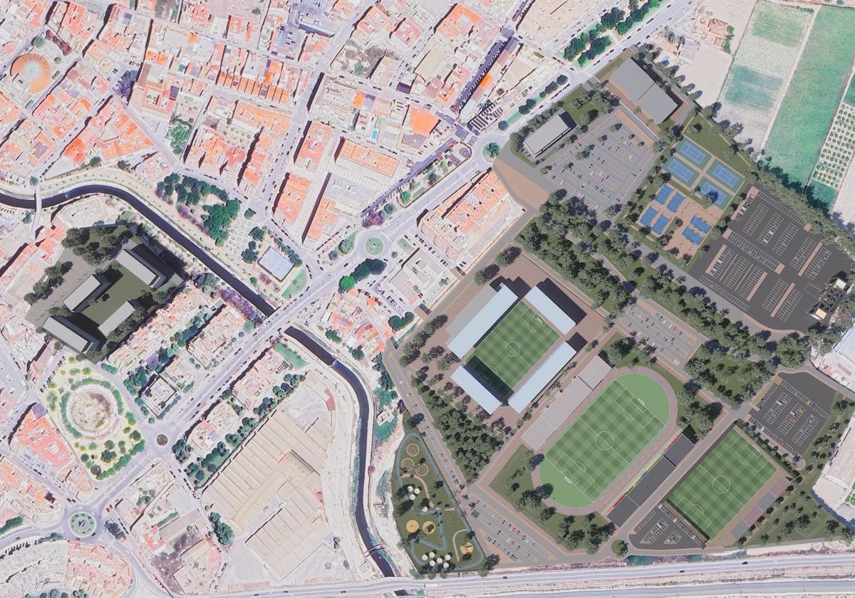 Así será la futura Ciudad Deportiva de Orihuela