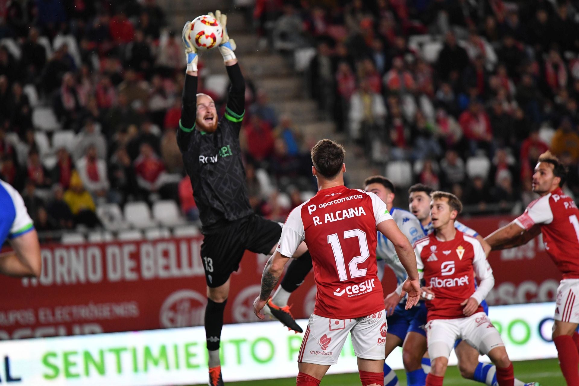 En imágenes, el partido del Real Murcia - Alcoyano