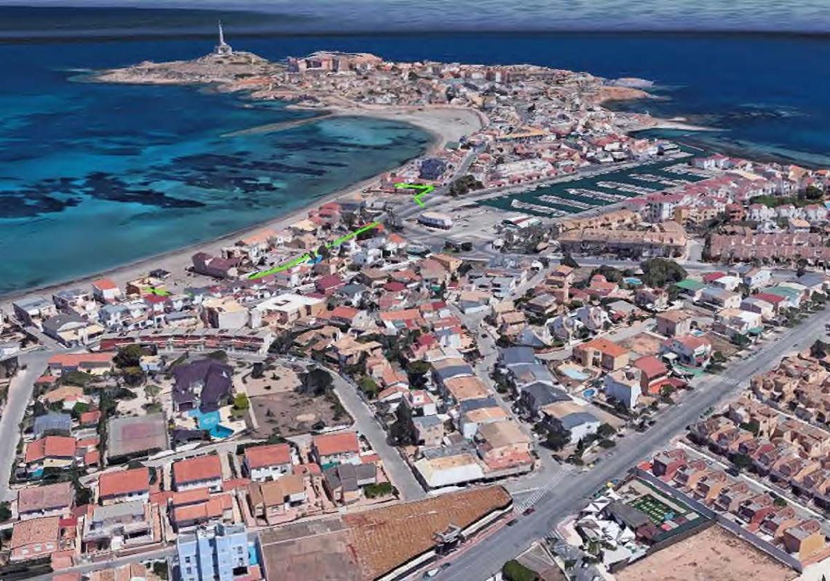 Costas lanza el deslinde de un tramo de Cabo de Palos ocupado por veinte casas