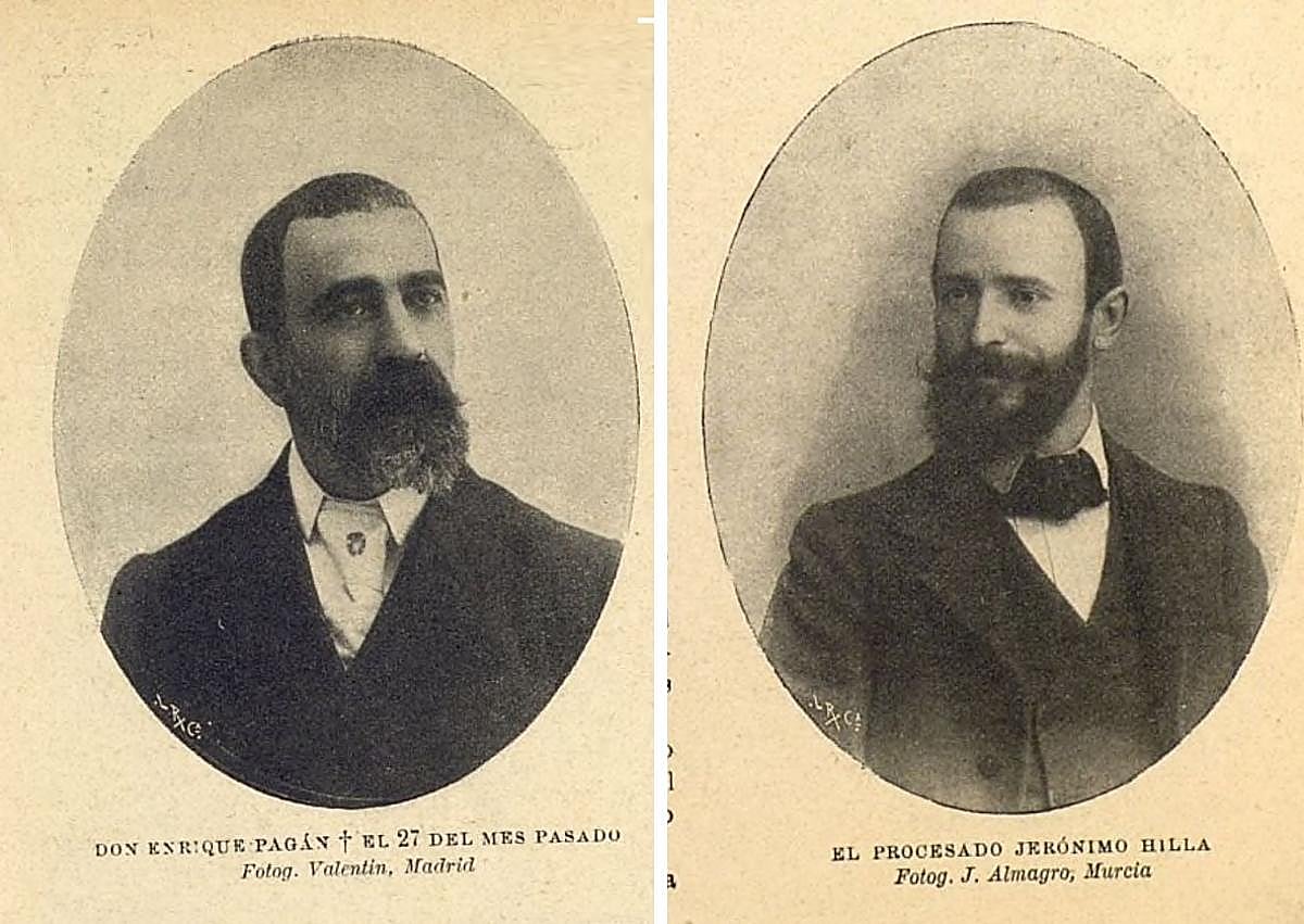 Imagen secundaria 1 - 1. A la izquierda, el asesinado, Enrique Pagán; a la derecha, el detenido, Jerónimo Hilla. 2. Así contó 'El Diario' la llegada del cadáver de Enrique.