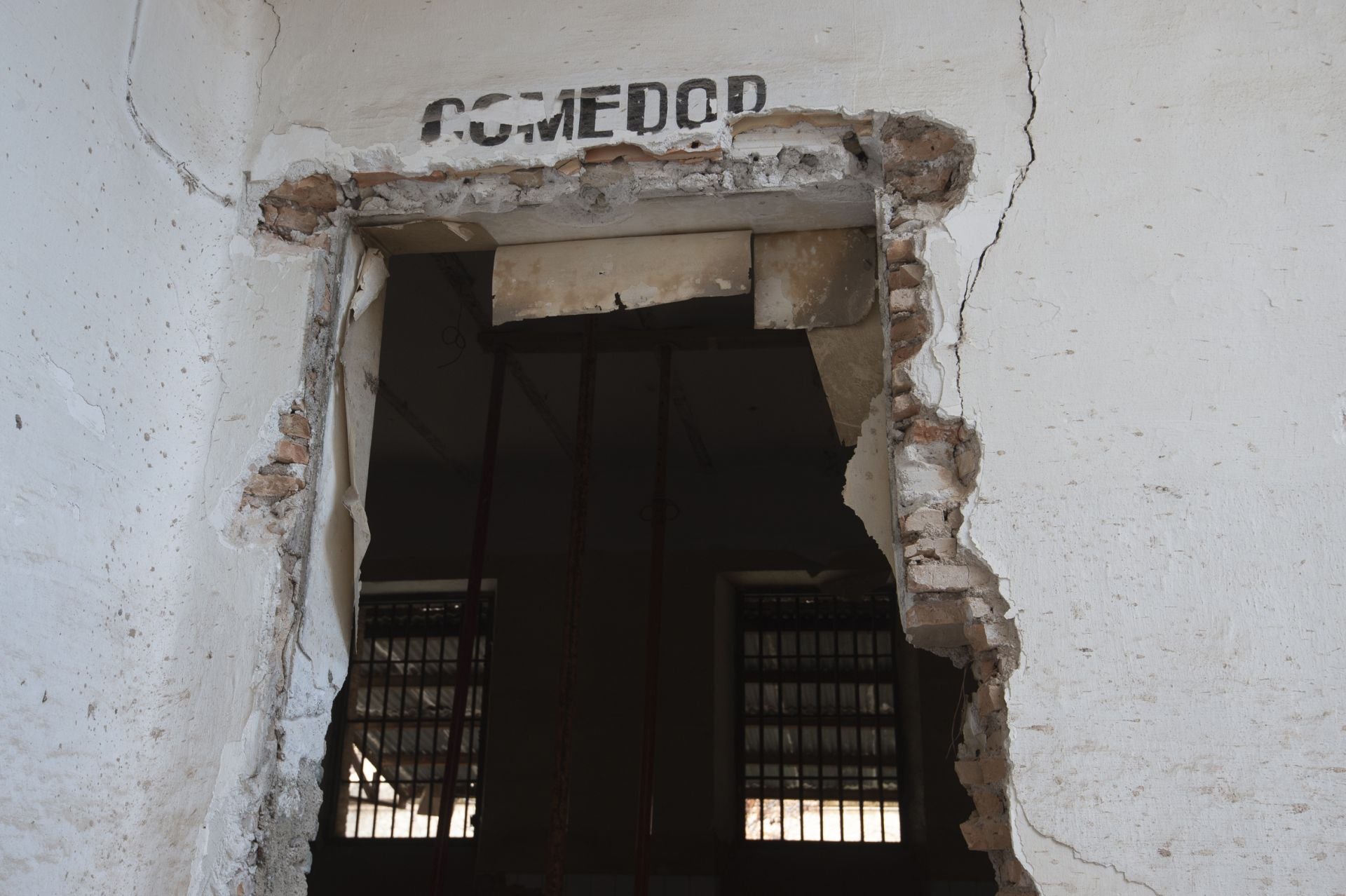 Las obras de consolidación de la estructura de la Cárcel Vieja de Murcia, en imágenes