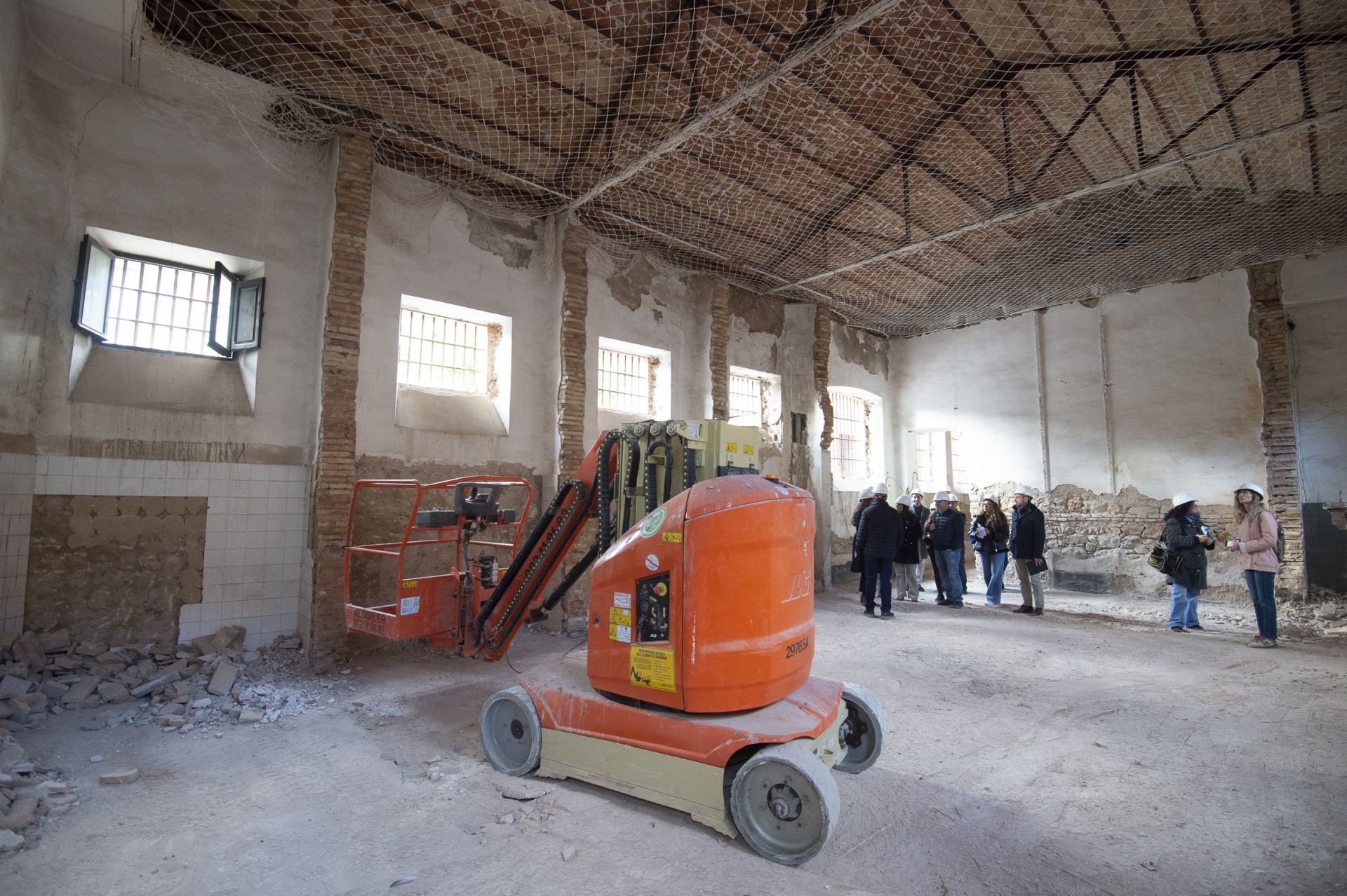 Las obras de consolidación de la estructura de la Cárcel Vieja de Murcia, en imágenes