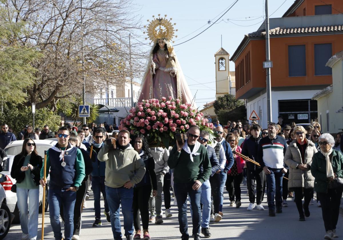 La Virgen de la Salud de Lorca, a Tercia en romería