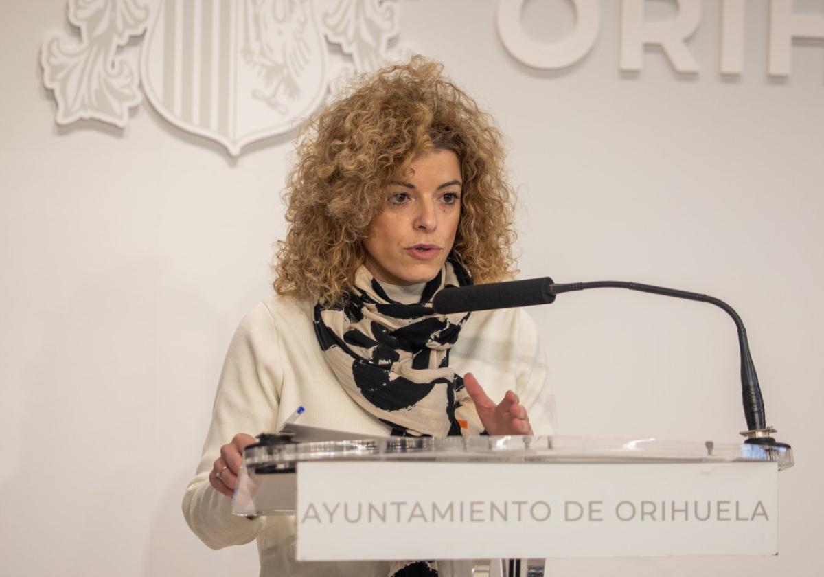 La edil responsable del área de Recogida de Residuos Sólidos Urbanos Rocío Ortuño.