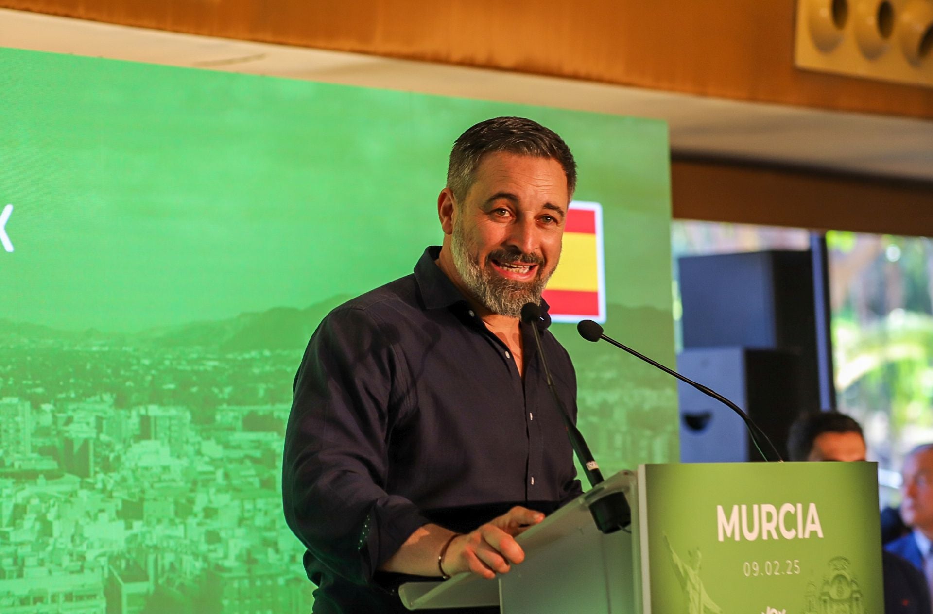 La visita de Abascal a Murcia, en imágenes