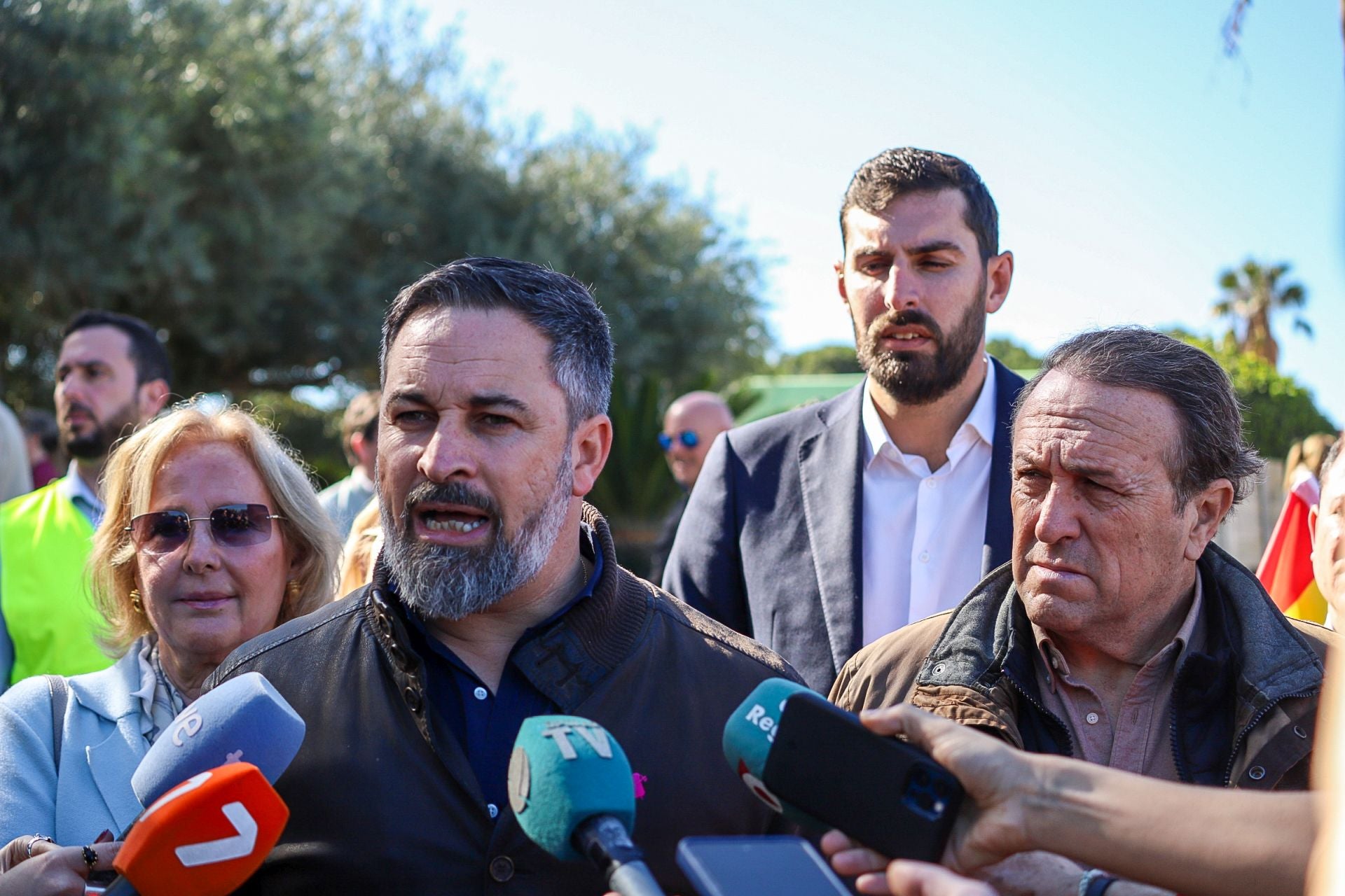 La visita de Abascal a Murcia, en imágenes