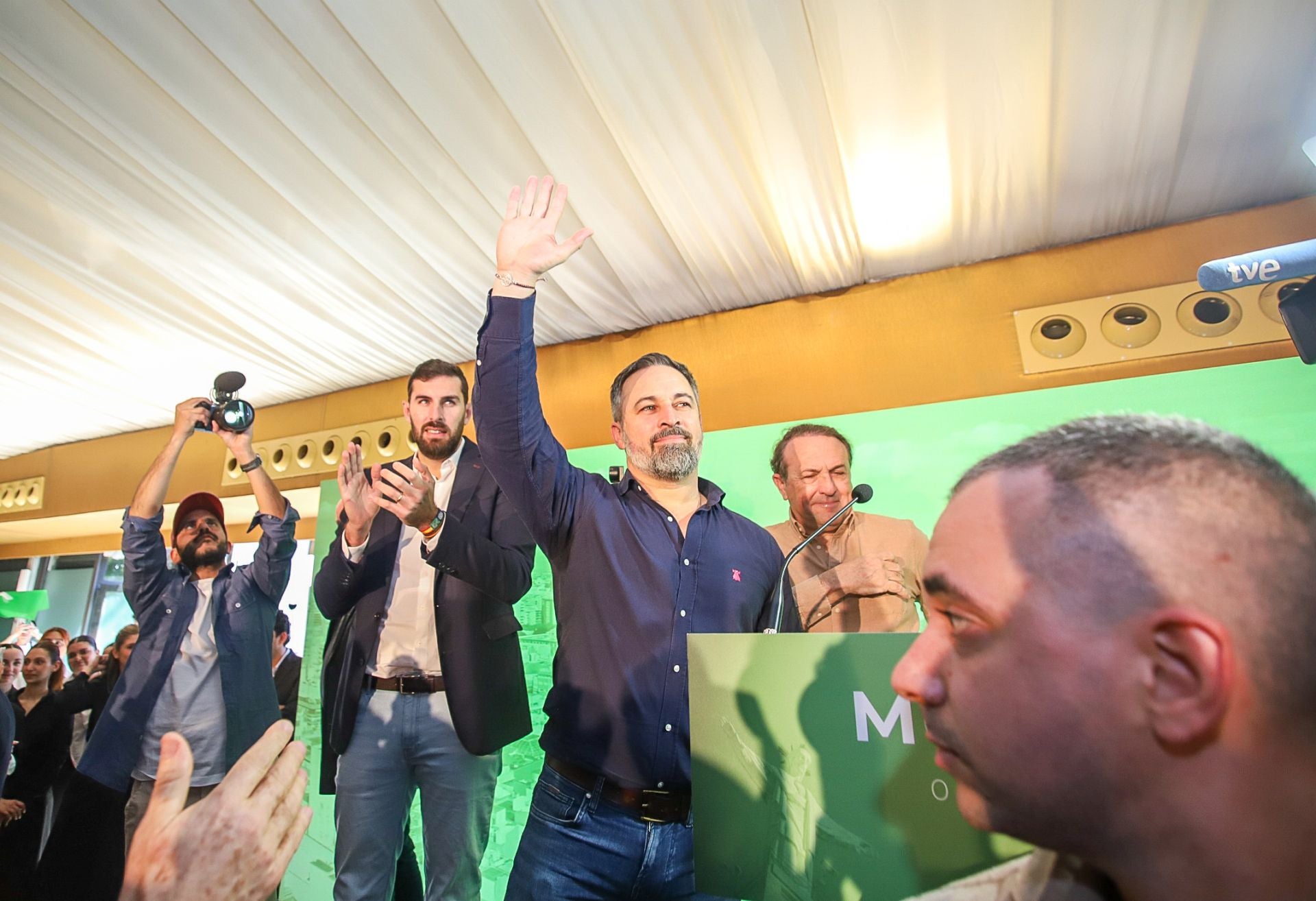 La visita de Abascal a Murcia, en imágenes