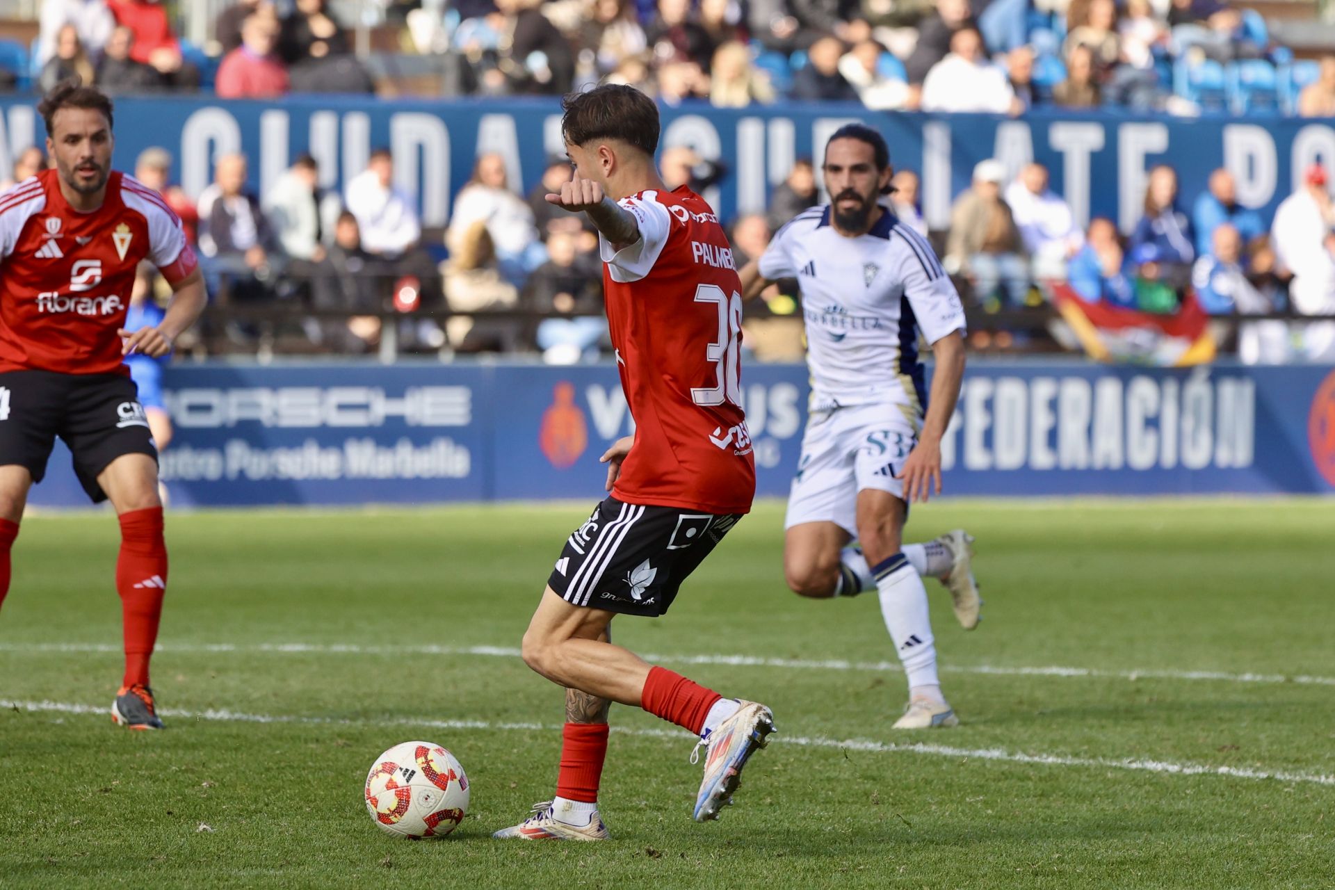 La victoria del Real Murcia frente al Marbella, en imágenes