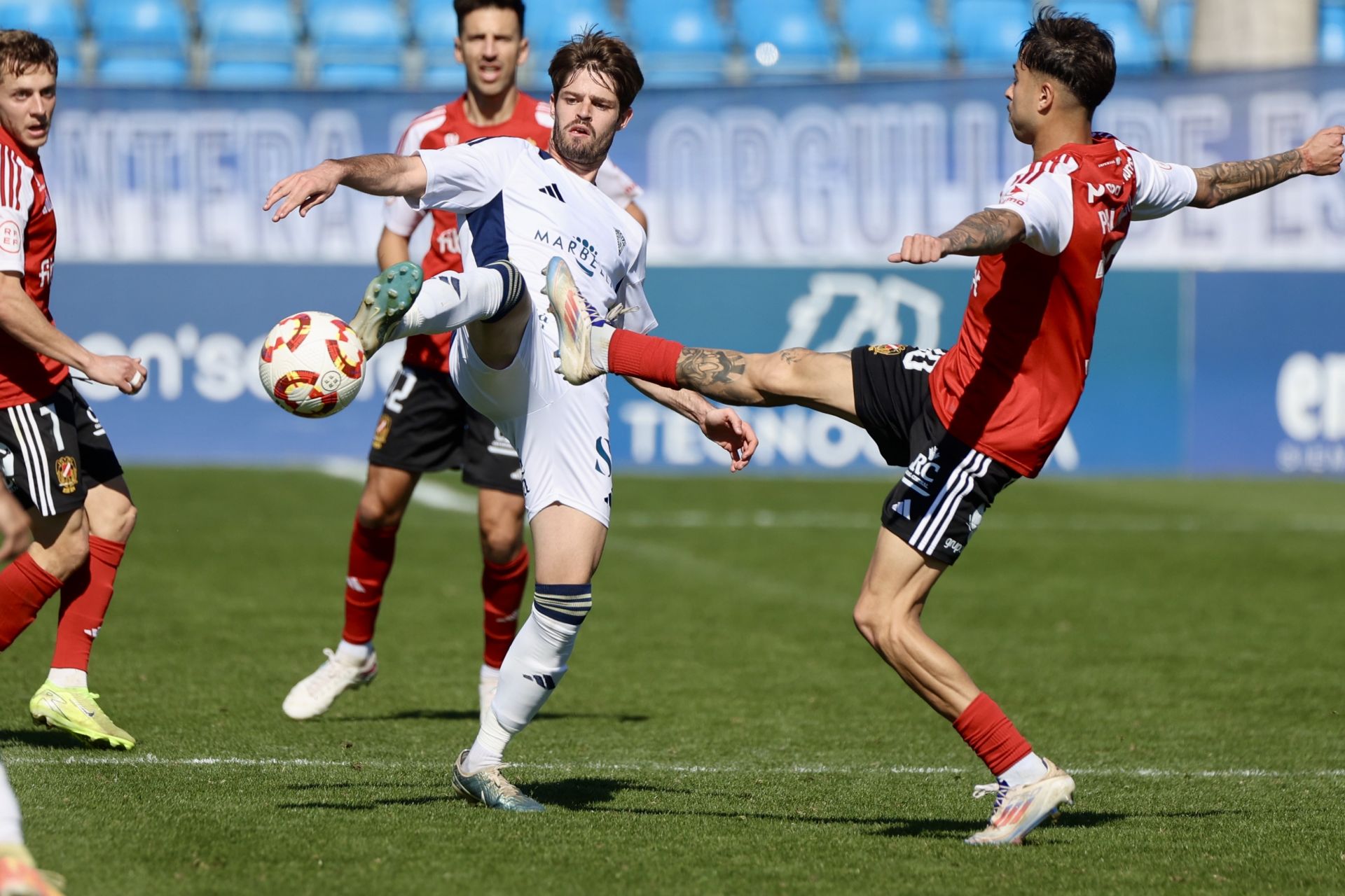 La victoria del Real Murcia frente al Marbella, en imágenes
