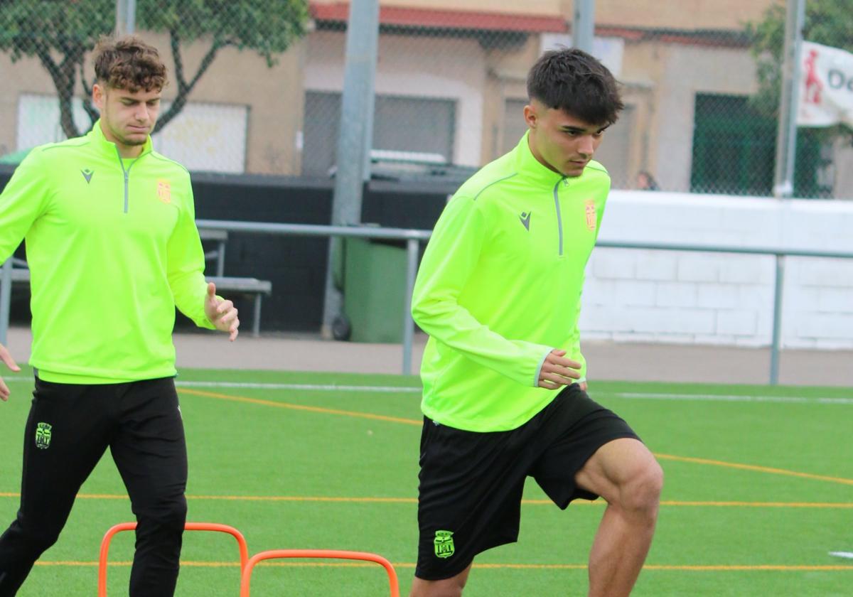 José Ismael, en un entrenamiento en Ciudad Jardín.