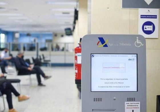 Una oficina de la Agencia Tributaria.