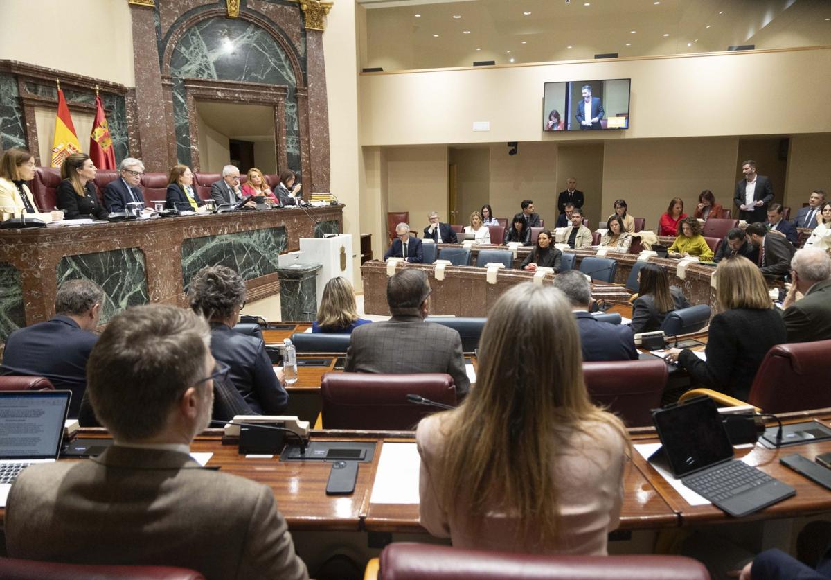 El Pleno de la Asamblea Regional, este viernes.