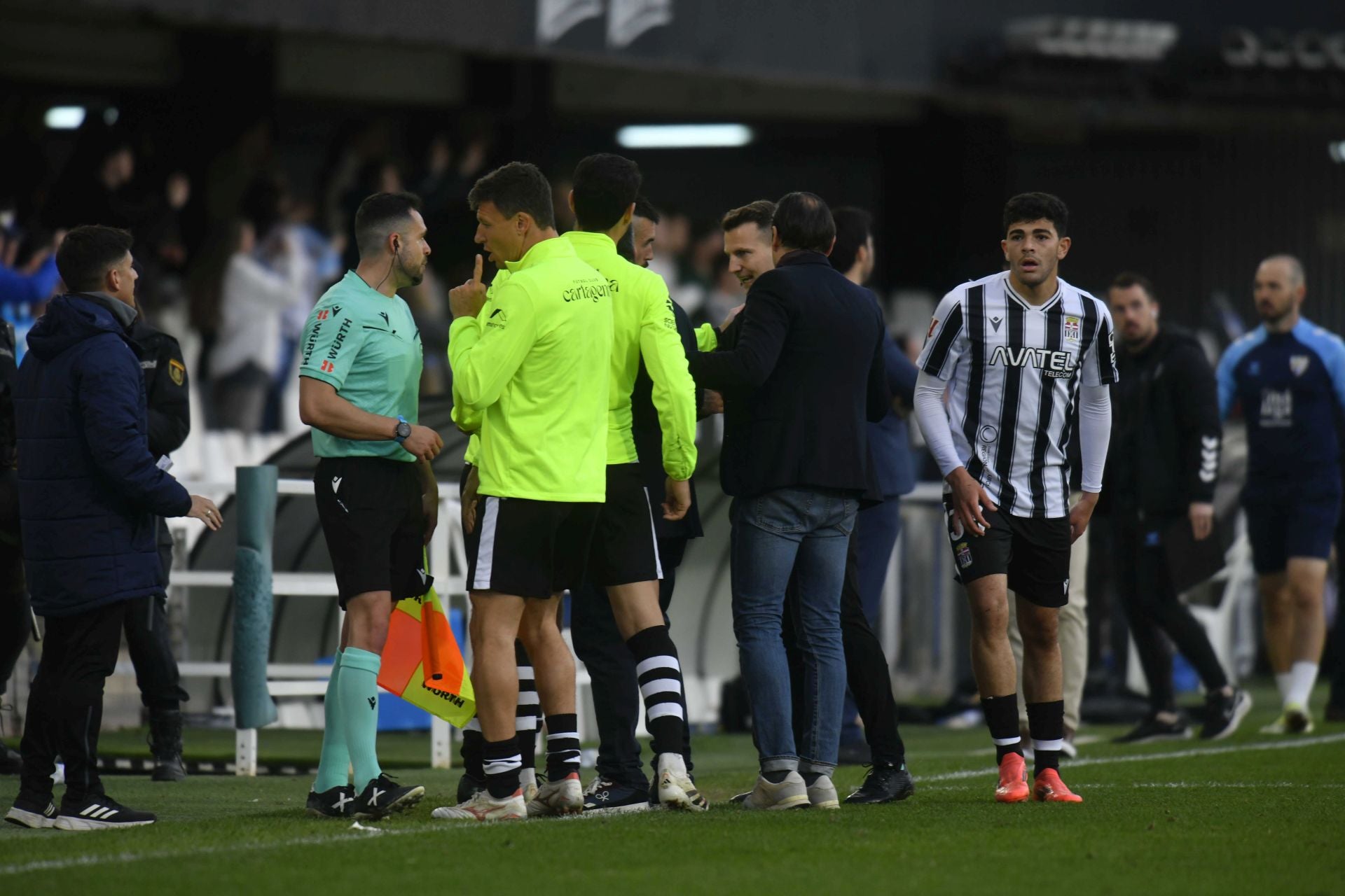 La derrota del Cartagena frente al Málaga, en imágenes