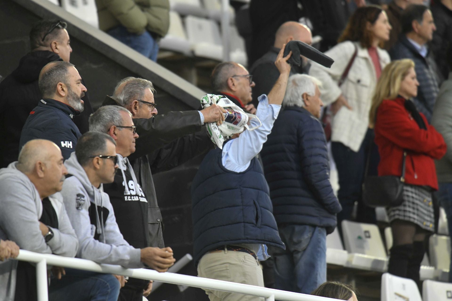 La derrota del Cartagena frente al Málaga, en imágenes