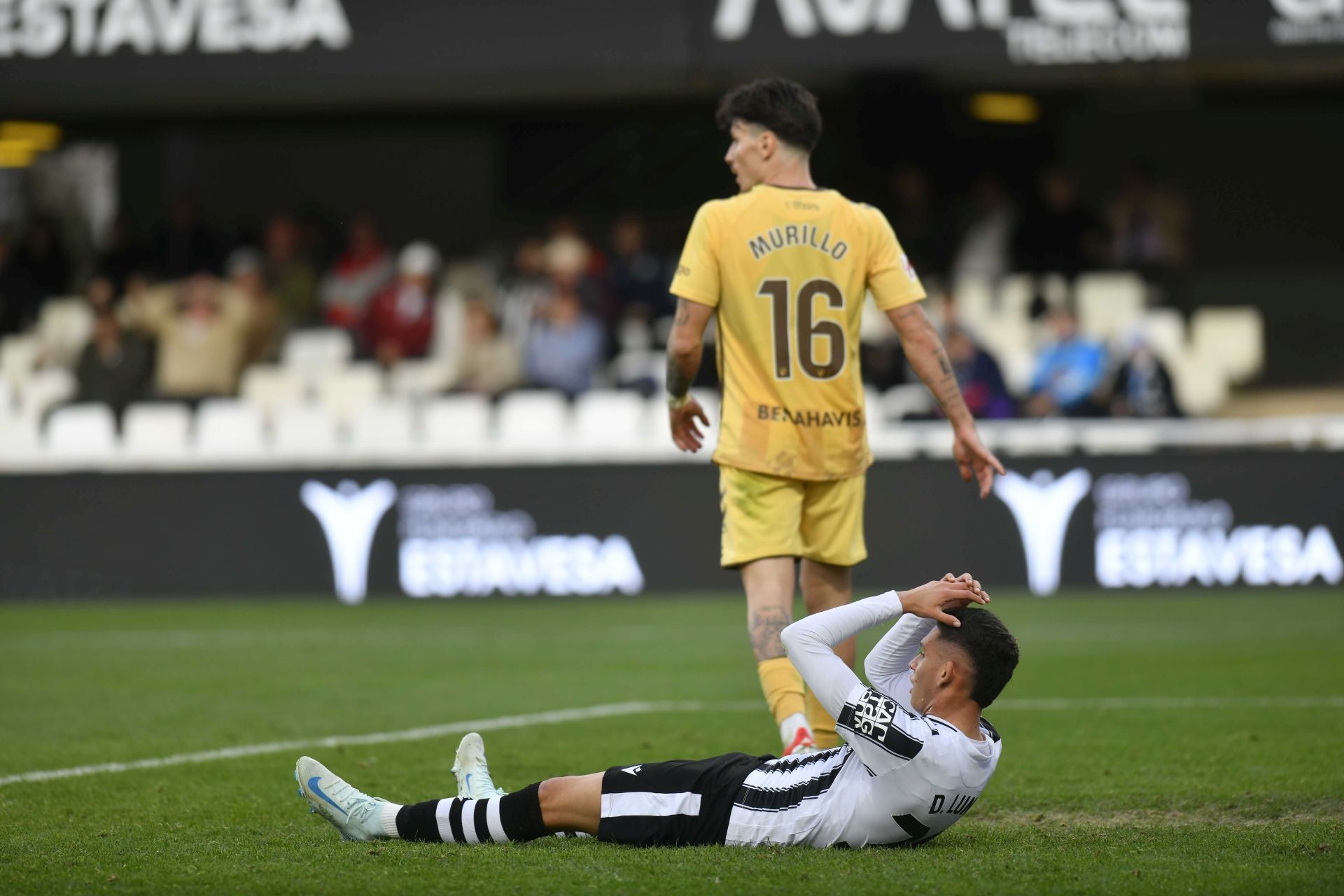 La derrota del Cartagena frente al Málaga, en imágenes