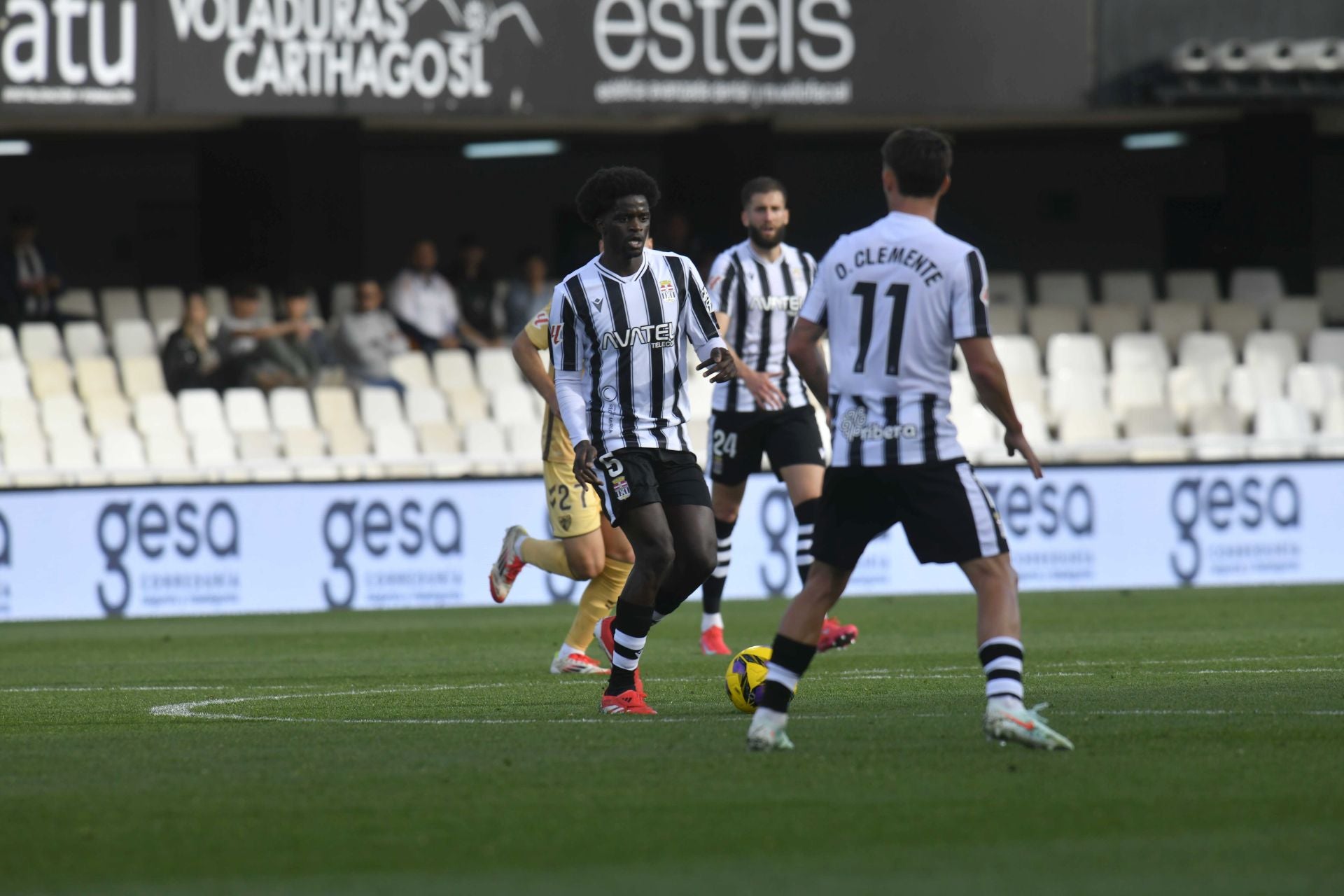 La derrota del Cartagena frente al Málaga, en imágenes