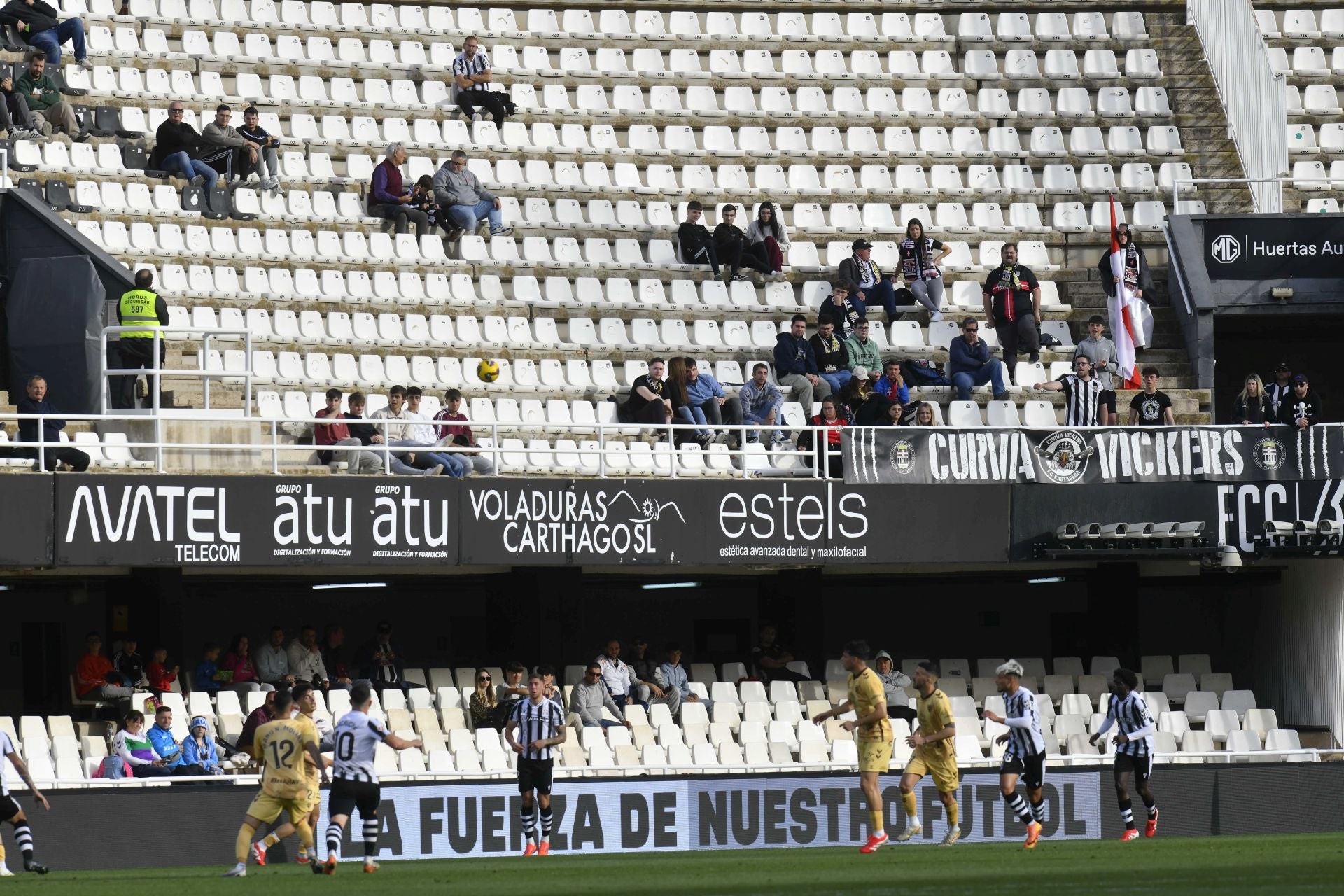 La derrota del Cartagena frente al Málaga, en imágenes