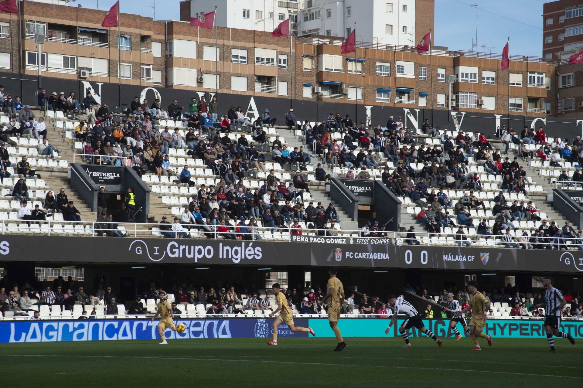 La derrota del Cartagena frente al Málaga, en imágenes