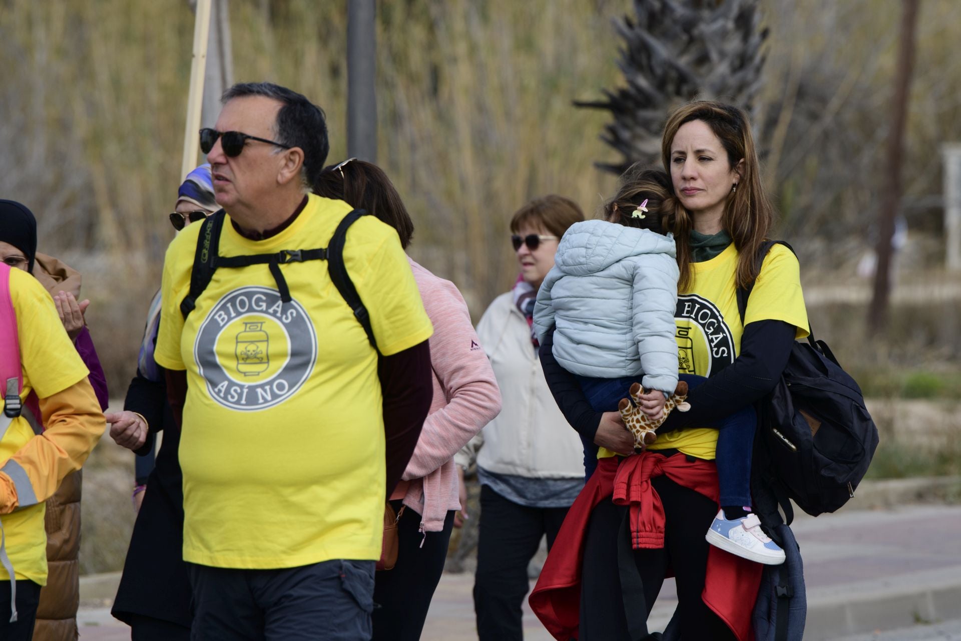 La manifestación en contra de la planta de biogás de Molina, en imágenes