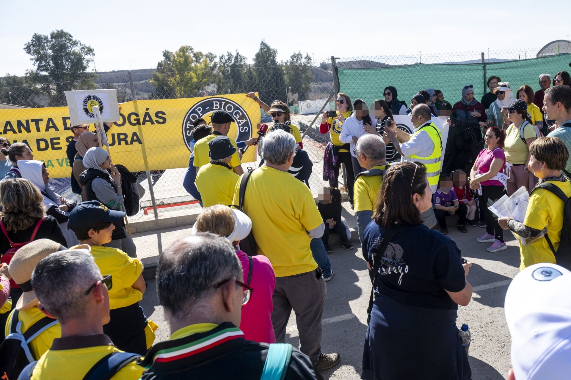 La manifestación en contra de la planta de biogás de Molina, en imágenes