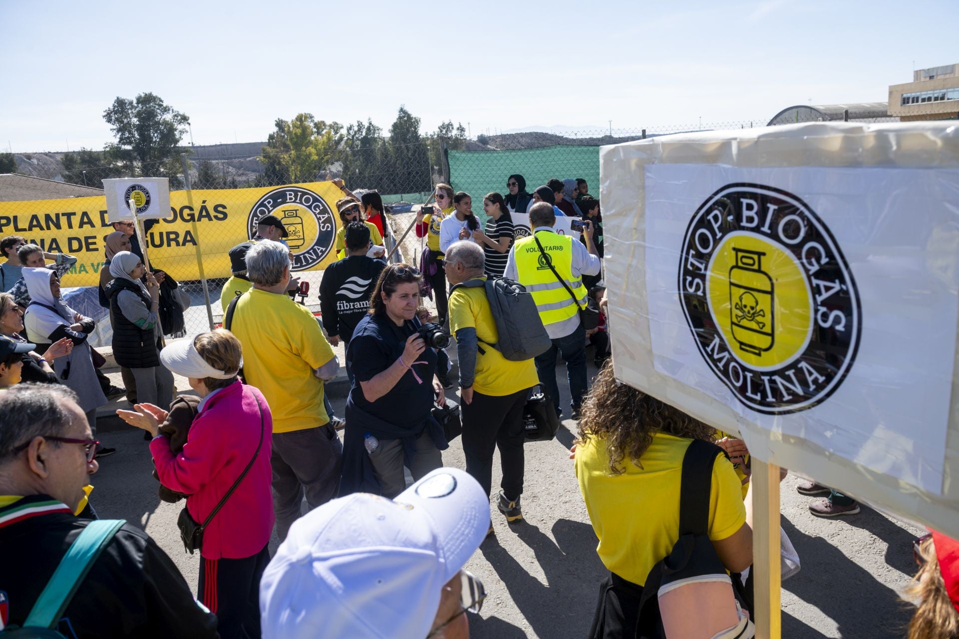 La manifestación en contra de la planta de biogás de Molina, en imágenes