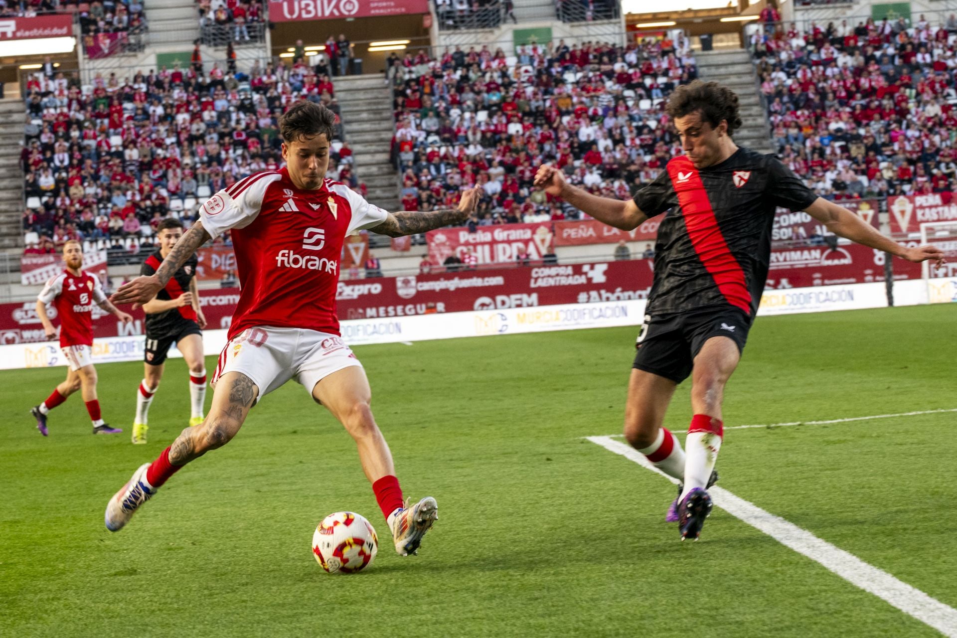 La derrota del Real Murcia frente al Sevilla Atlético, en imágenes