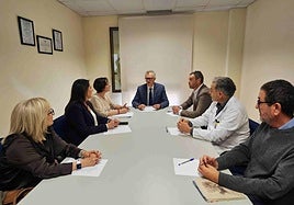 El consejero de Salud preside la reunión del equipo directivo del Área IV de Salud.