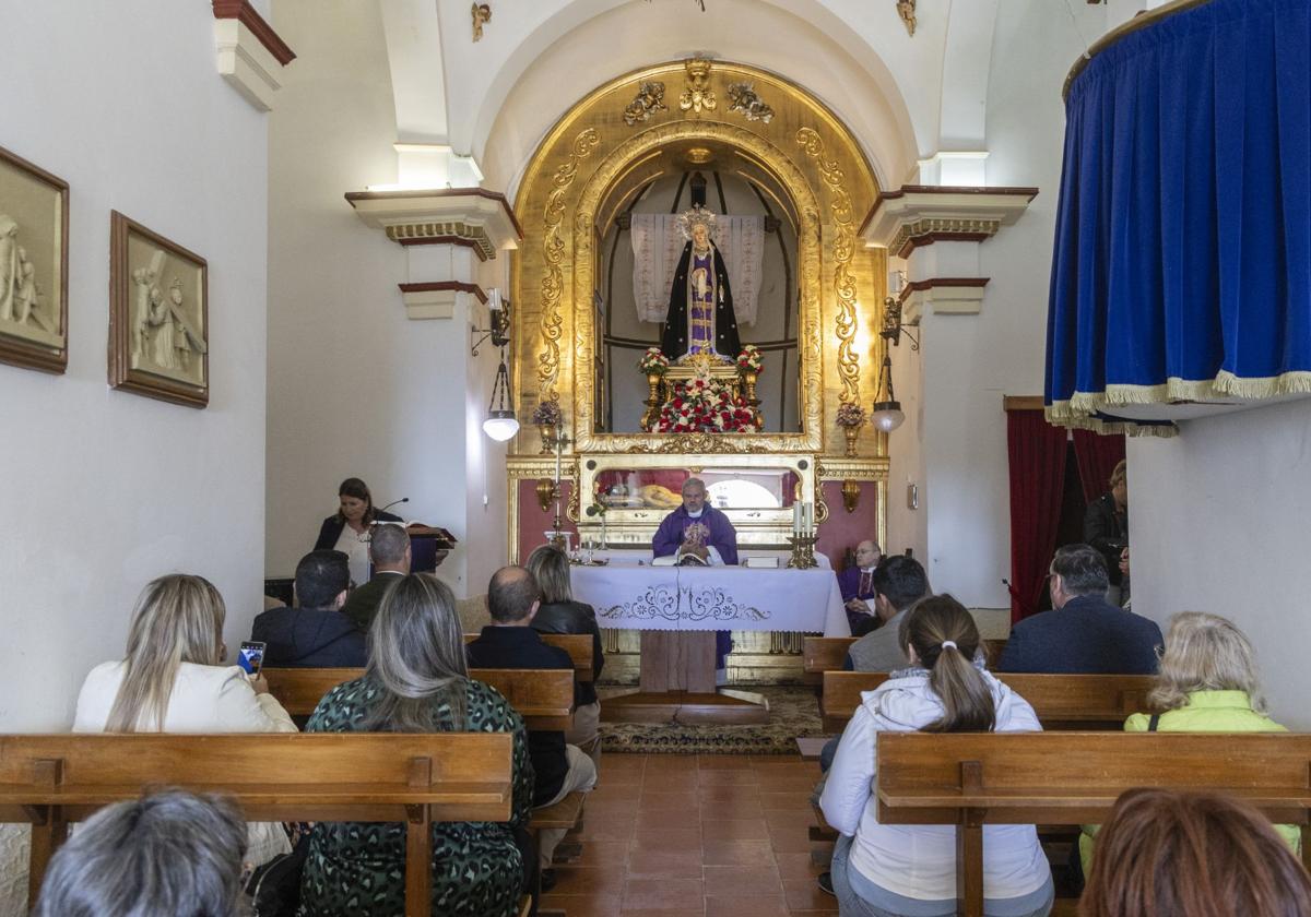 Imagen de archivo del interior de la ermita del monte Calvario