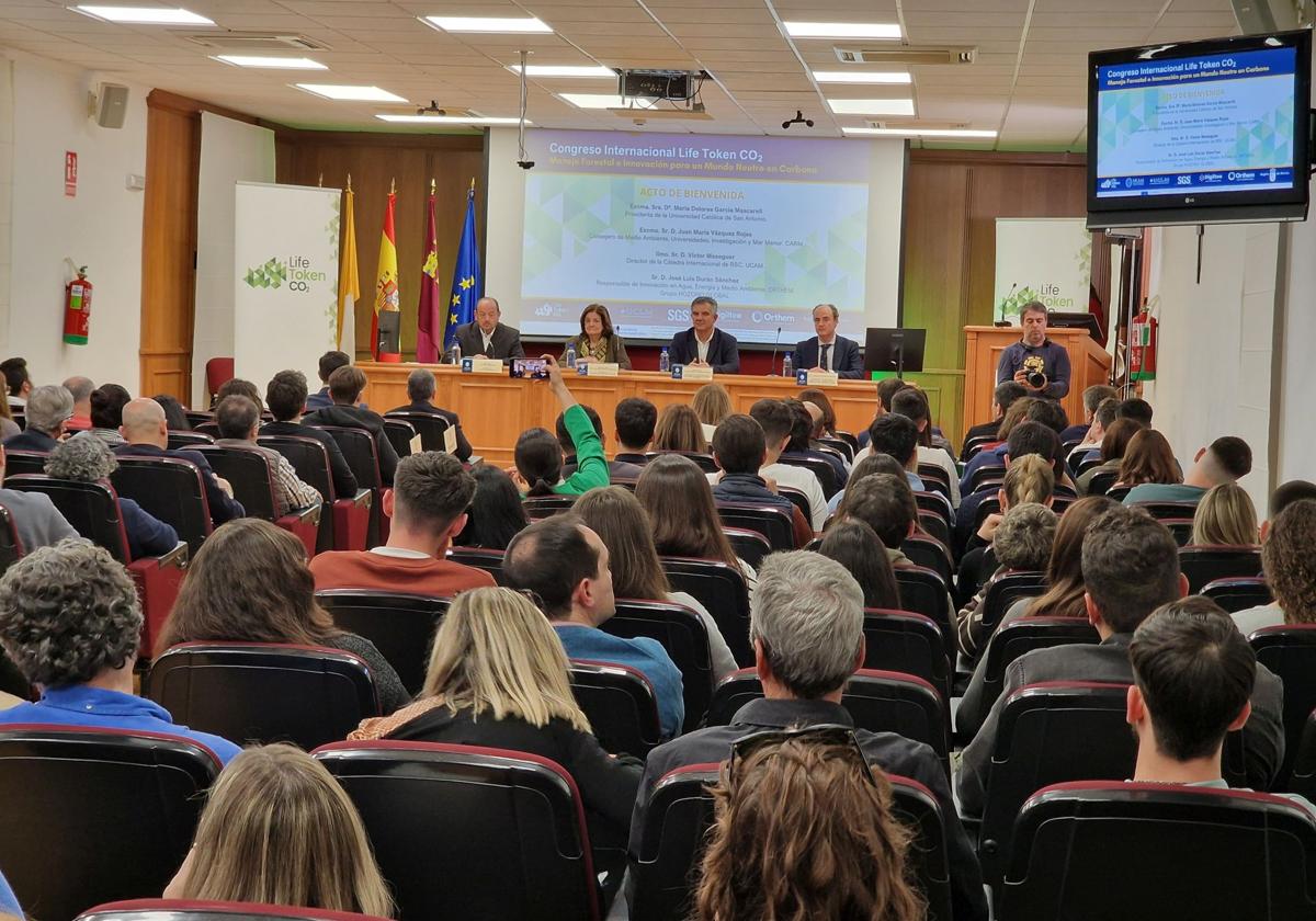 Víctor Meseguer, María Dolores García, Juan María Vázquez y José Luis Durán, en la inauguración del congreso.